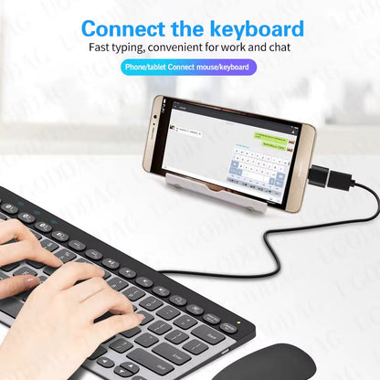 OTG Type C to Usb Adapter 2.0 Micro Usb Phone Adapter Usbc Smartphone Laptops to Usb Mouse Gamepad Flash Disk Otg Plug