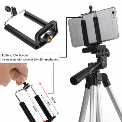 Professional Camera Tripod Stand Holder Mount for Cell Phone, Portable Tripod, Mobile Phone Live Stream Holder, Camera Tripod