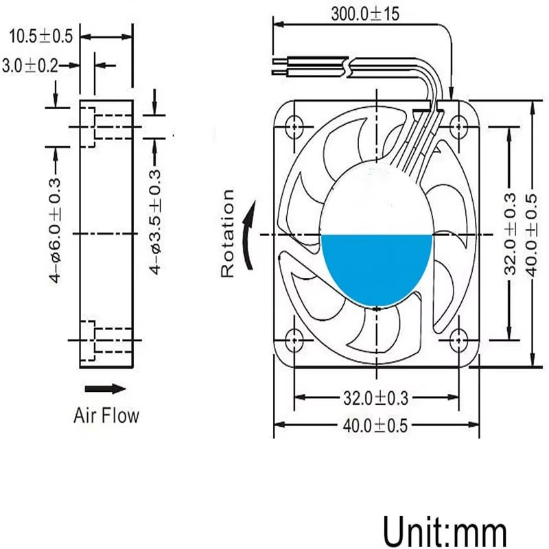 4PCS 4010 RGB Fan 12V 24V Ender 3 Fan Upgrade 24 Volt Fans LED Colorful 4010 Hydraulic Bearing Works with Ender 3 Pro 3X CR-10S
